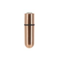 Вибропуля PowerBullet First-Class Bullet 2.5″ with Key Chain Pouch, Rose Gold, 9 режимов вибрации