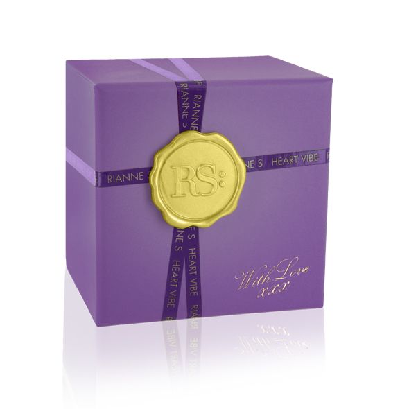 Вибратор-сердечко Rianne S: Heart Vibe Purple, 10 режимов, медицинский силикон, подарочная упаковка
