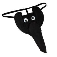 Мужские эротические трусы "Слоник" Black