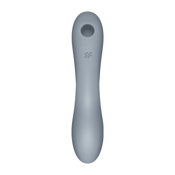 Вакуумный стимулятор с вибрацией Satisfyer Curvy Trinity 3 BlueGrey