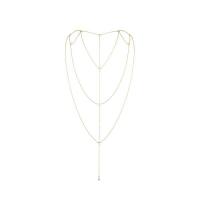 Цепочка для спины Bijoux Indiscrets Magnifique Back and Cleavage Chain - Gold, украшение для тела