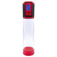 Автоматическая вакуумная помпа Men Powerup Passion Pump Red, LED-табло, перезаряжаемая, 8 режимов