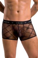 Мужские прозрачные боксеры Passion 032 Short James XXL/XXXL Black, сетка