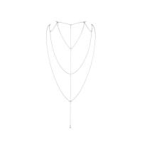 Цепочка для спины Bijoux Indiscrets Magnifique Back and Cleavage Chain - Silver, украшение для тела