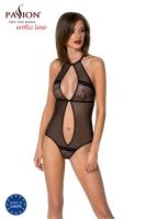 Сетчатое боди с кружевом на груди Passion SATARA BODY L/XL black