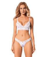 Эротический комплект Obsessive Heavenlly 2-pcs set XS/S, бюстгальтер и танга