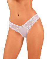 Полупрозрачные трусики Obsessive Heavenlly panties XL/2XL, открытые ягодицы