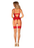 Корсет Obsessive Ingridia corset & thong XL/2XL || 