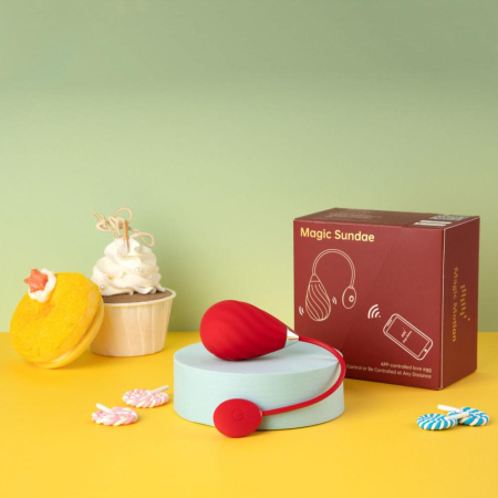 Смарт-виброяйцо Magic Motion Sundae Red || 