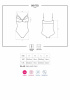 Кружевное боди с доступом 818-TED-1 teddy XS/S, черное || 