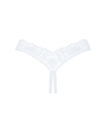 Кружевные танга с доступом Obsessive Heavenlly crotchless thong  XL/2XL, с доступом || 
