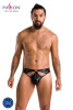 Мужские стринги Passion 033 Thong Paul S/M Black, под латекс || 