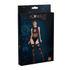 Комплект: боди и чулки Moonlight Model 16 XS-L Black, имитация топа и трусиков || 
