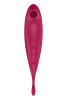 Смарт-вибратор для клитора с вакуумной стимуляцией Satisfyer Twirling Pro+ dark red || 
