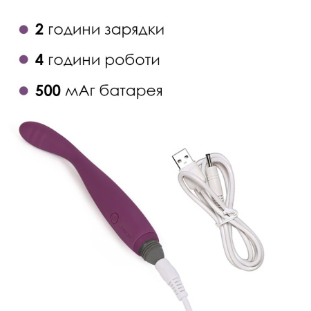 Тонкий вибратор точки G Svakom Cici Violet || 