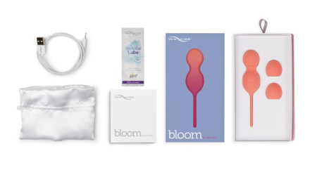 Смарт вагинальные шарики с вибрацией We-Vibe Bloom, диаметр 3,3 см, масса 45, 65, 80 г || 