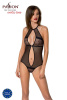 Сетчатое боди с кружевом на груди Passion SATARA BODY S/M black