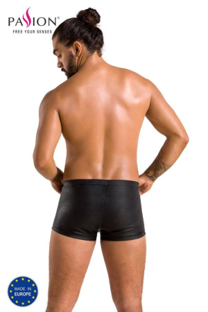 Мужские кожаные боксеры с клапаном Passion 050 Short Patrick S/M Black || 