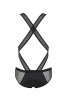 Мужское эротическое сетчатое боди Passion 045 Victor XXL/XXXL Black, экокожа, сетка || 