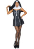Костюм монашки Leg Avenue Naughty Nun XS, платье, головной убор || 