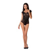 Бодистокинг Passion BS064 One Size, Black, боди, закрытое плечо, открытый доступ || 