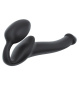 Безремневой страпон Strap-On-Me Black S, полностью регулируемый, диаметр 2,7см || 