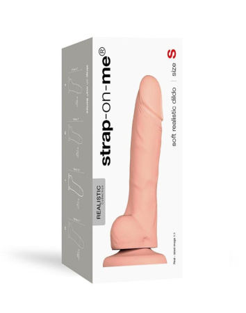 Реалистичный фаллоимитатор Strap-On-Me SOFT REALISTIC DILDO Vanilla - Size S || 