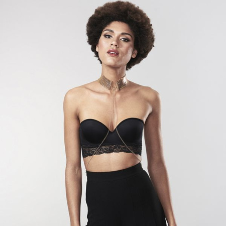 Ожерелье-воротник Bijoux Indiscrets Desir Metallique Collar - Gold || 