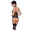Корсет с подвязками + стринги LOVELIA CORSET black L/XL - Passion || 