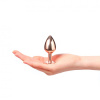 Металлическая анальная пробка с украшением в виде кристалла Dorcel - Diamond Plug Rose Gold S || 