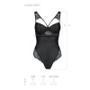 Боди из эко-кожи и кружева Loona Body black L/XL - Passion || 