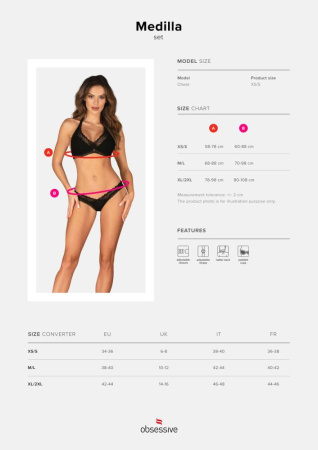 Комплект Obsessive Medilla 2-pcs set XS/S || 