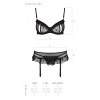 Сексуальный комплект с поясом для чулок LOVELIA SET black XXL/XXXL - Passion || 