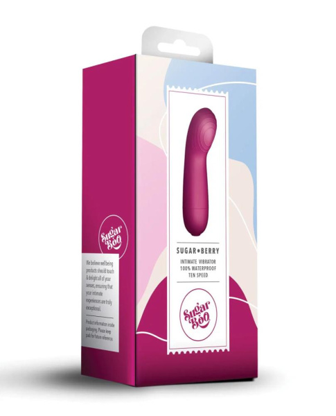 Мини-вибратор SugarBoo Sugar Berry, подходит для клитора и точки G, работа от батареек (в комплекте)