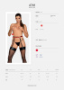 Гартеры Obsessive A741 garter belt black O/S, искусственная кожа || 
