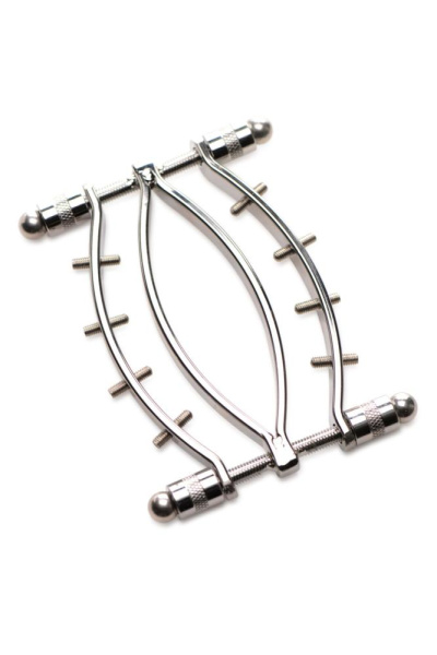 Зажим для половых губ Master Series Spread'Em Poker Vagina Clamp with Adjustable Pressure Screws