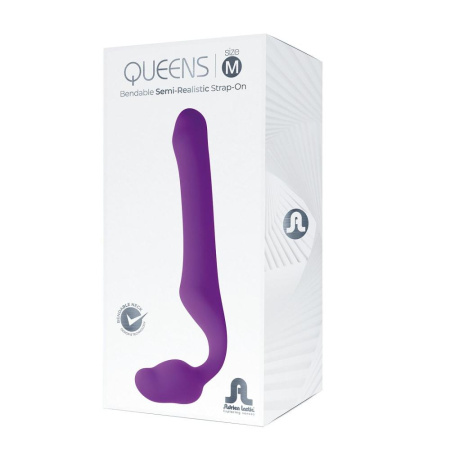 Безремневой страпон Adrien Lastic Queens M, регулируемый изгиб, диаметр 3,4 см || 