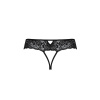 Кружевные стринги с доступом Senia Thong black L/XL - Passion || 