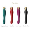 Смартвибратор-пульсатор Zalo — King Velvet Purple, кристалл Swarovski || 