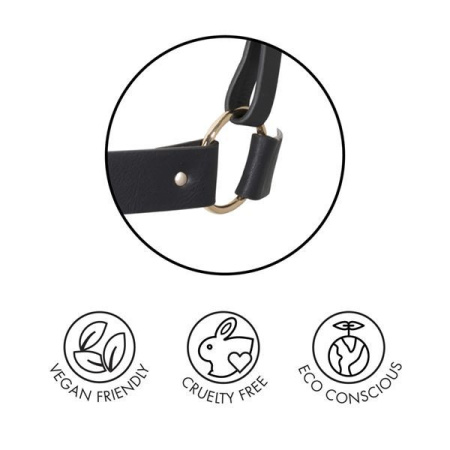 Портупея Bijoux Indiscrets MAZE - X Harness Black, экокожа || 