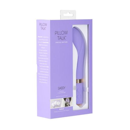 Роскошный вибратор Pillow Talk Sassy Purple Special Edition, Сваровски, повязка на глаза+игра || 
