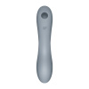 Вакуумный стимулятор с вибрацией Satisfyer Curvy Trinity 3 BlueGrey || 
