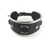 Ошейник из натуральной кожи со стразами и кольцом Art of Sex -  Collar Ring || 