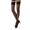 Графитовые чулки на ажурной силиконовой резинке Passion ST003 3/4 grafit - Passion || 