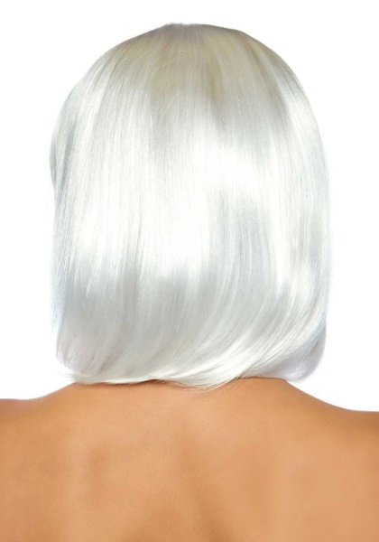 Светящийся в темноте парик Leg Avenue Pearl short natural bob wig White, короткий, жемчужный, 33 см