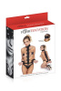 Регулируемый ремень для шеи и запястий Fetish Tentation Harness Straps for Neck с маской на глаза || 