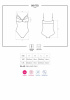 Кружевное боди с доступом 818-TED-1 teddy S/M, черное || 