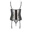 Корсет с подвязками + стринги LOVELIA CORSET black L/XL - Passion || 
