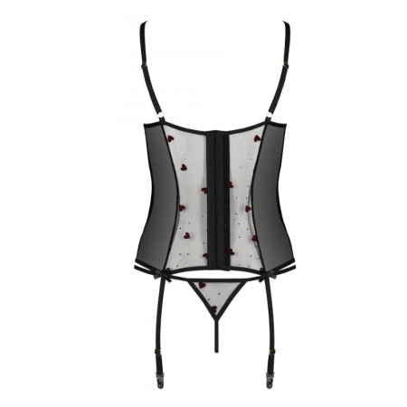 Корсет с подвязками + стринги LOVELIA CORSET black L/XL - Passion || 