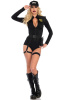 Костюм эротического спецназа Leg Avenue SWAT Team Babe S, боди, пояс, подвязки, игрушечная рация, ке || 